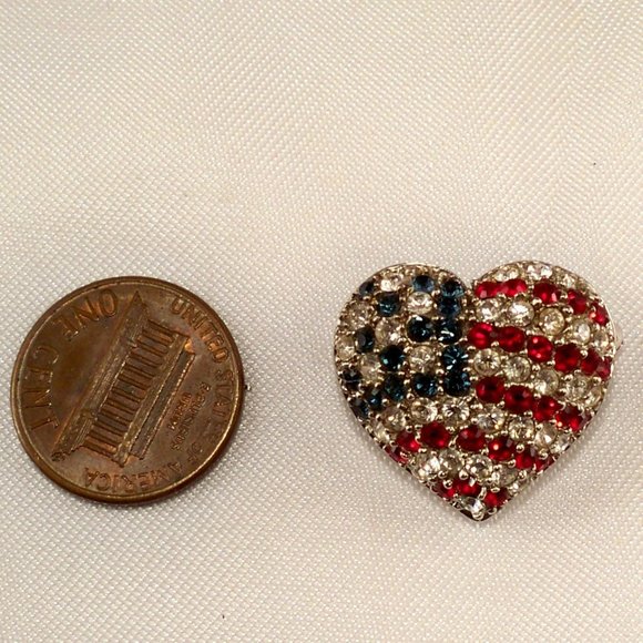 NEW Victoria Weick Heart of American Cubic Zirconias Brooch - Picture 3 of 4
